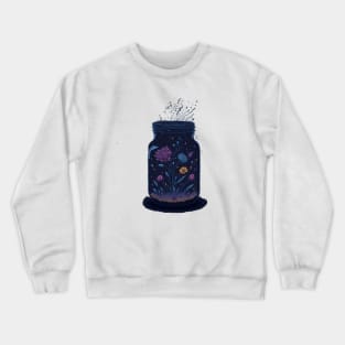 Cosmos in a Mason Jar Crewneck Sweatshirt